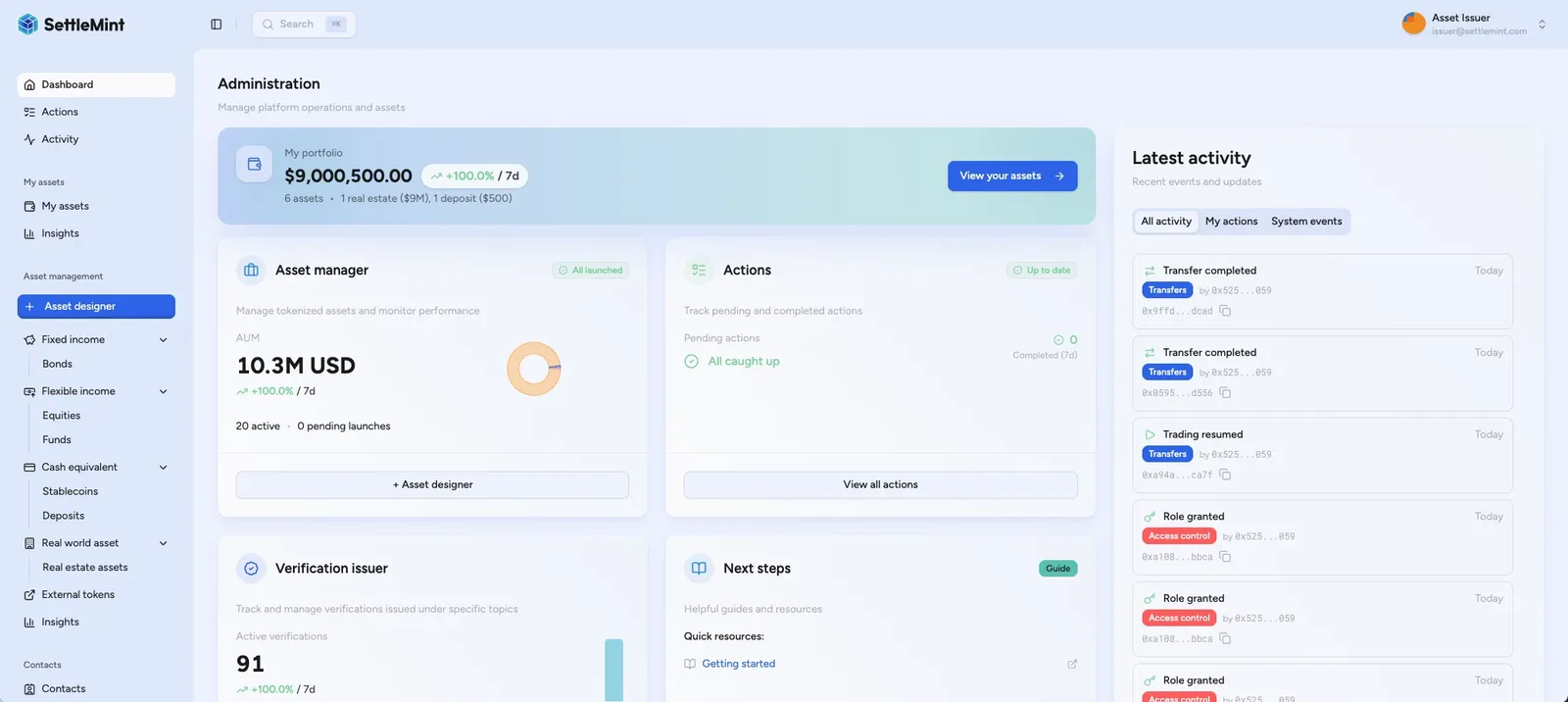 Asset designer button in sidebar